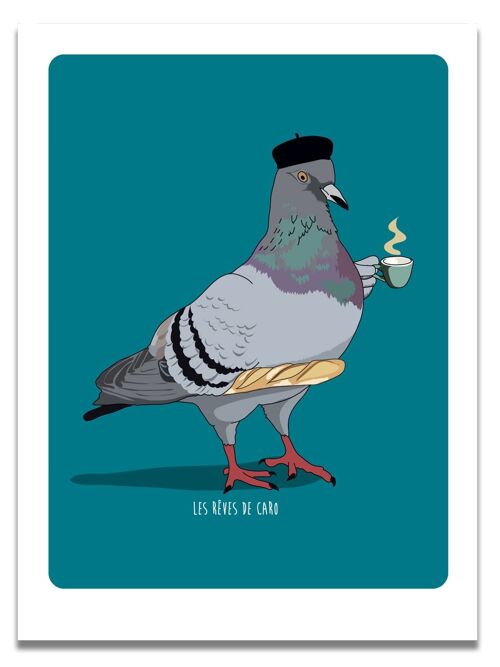 Affiche Pigeon de Paris