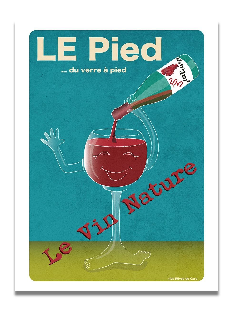 Affiche Le pied du Verre à Pied