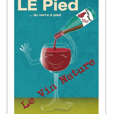 Affiche Le pied du Verre à Pied