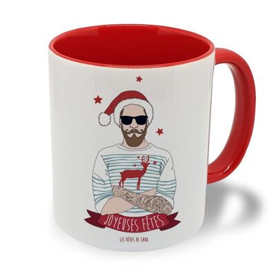 Happy Holidays Hipster Mug
