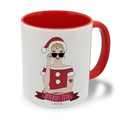 Pin Up Happy Holidays Mug