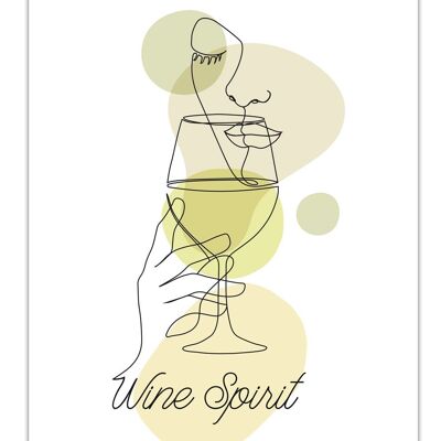 Cartel de espíritu de vino