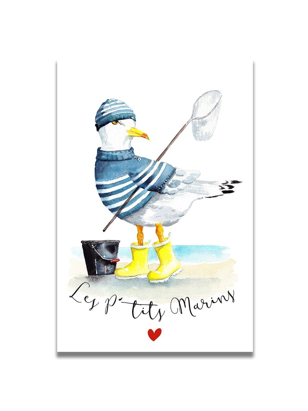 Little Seagull Watercolor Card