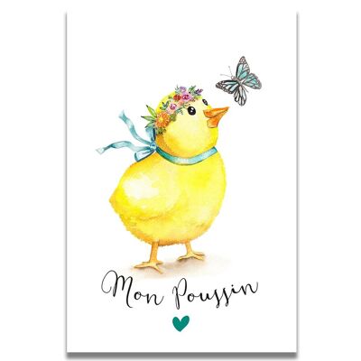 My Chick Watercolor Card