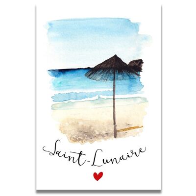 Carte Aquarelle Saint-Lunaire
