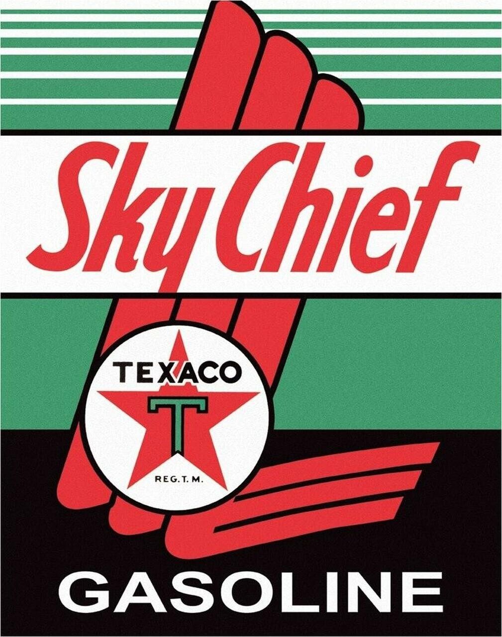 US Blechschild Texaco Sky Chief Gasoline