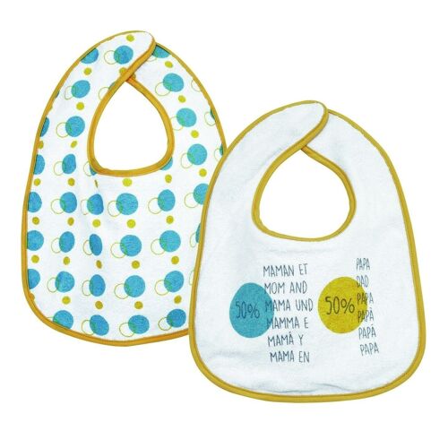 BAVOIRS lot de 2 MAMA UND PAPA-MULTICOLORE