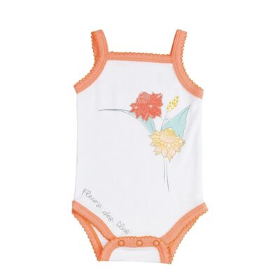 FLOWER OF THE ISLANDS STRAPS BODYSUIT -Multicolor