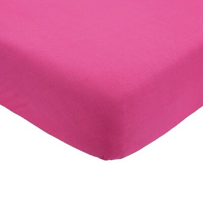 FITTED SHEET 60X120 CM - RASPBERRY