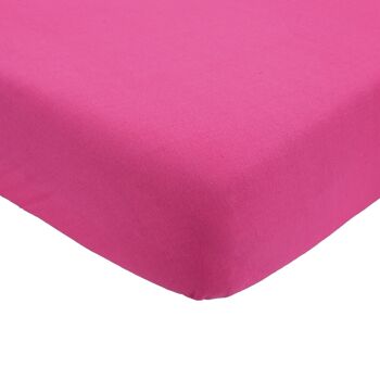 DRAP HOUSSE 60X120 CM - FRAMBOISE