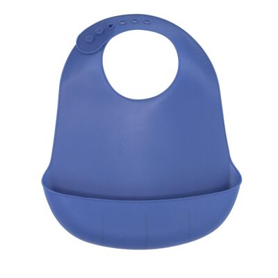 BLUE SILICONE BIB -Blue