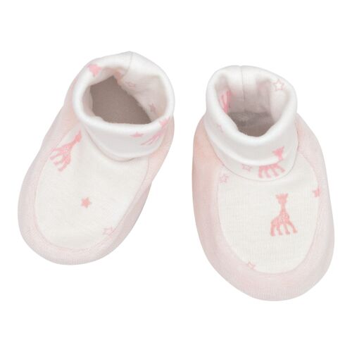 CHAUSSONS NAISSANCE FILLE - 0/1 M SOPHIE LA GIRAFE-ROSE