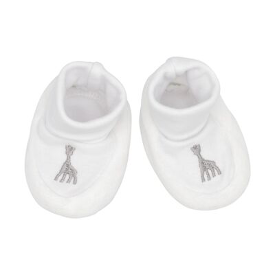 MIXED BIRTH BOOTIES - 0/1 M SOPHIE LA GIRAFFE - WHITE/GREY