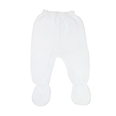 KNITTED TROUSERS 0/1M WHITE-White