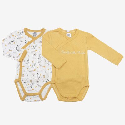 LOT 2 BODYSUIT MUSTARD ML - 1M-mustard