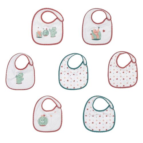 BAVOIRS NAISSANCE LOT DE 7 CACTUS-ROSE/VERT