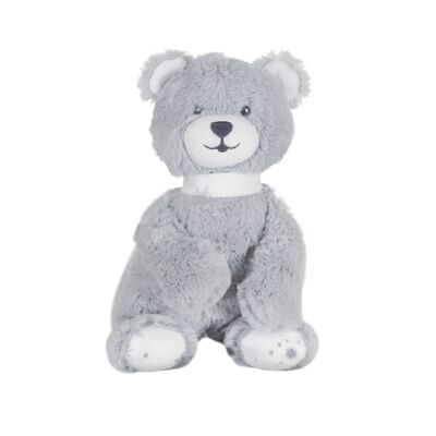MUSICAL PLUSH N'OURS OURS - MARTIN AND HIS FRIENDS-WHITE AND GRAY