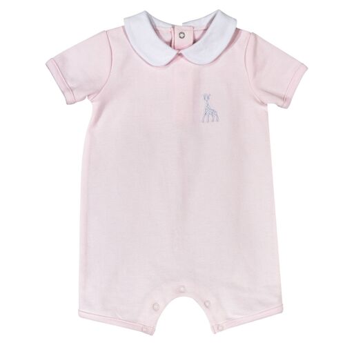 COMBI-SHORT FILLE 12M SOPHIE LA GIRAFE-ROSE