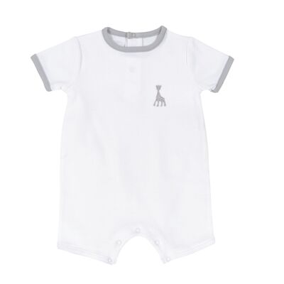 PELELE ALGODÓN MIXTO 12M SOPHIE LA GIRAFE - BLANCO/GRIS