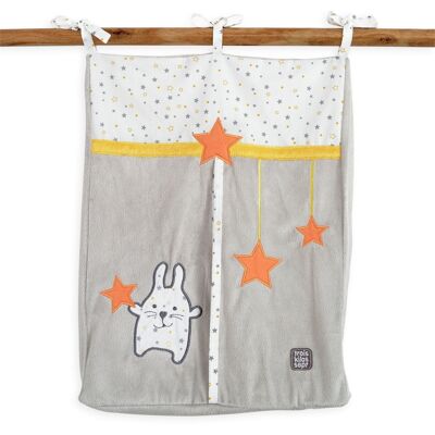 DIAPER RANGE LADY UCHE AND G./FANFAN AND L.-WHITE/GREY/MUSTARD YELLOW