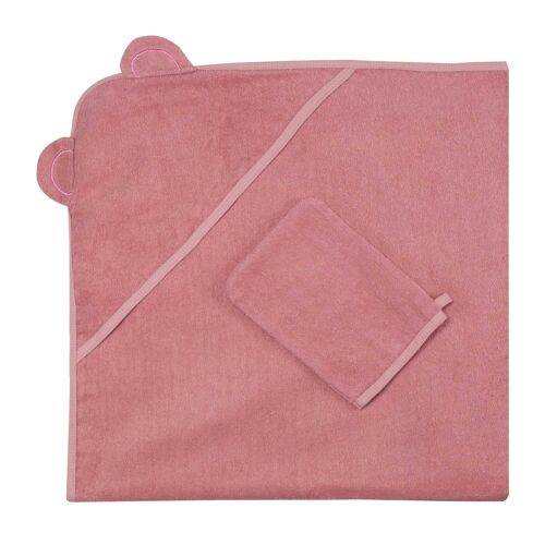 SET DE BAIN 100X100CM - ROSE-Rose