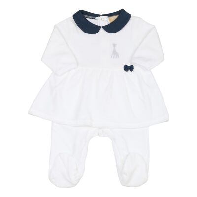 DORS-BIEN ROBE 1M-SOPHIE LA GIRAFE-Blanc/Bleu