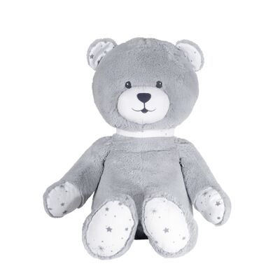 LARGE PLUSH N'OURS OURS - MARTIN AND HIS FRIENDS-WHITE AND GRAY