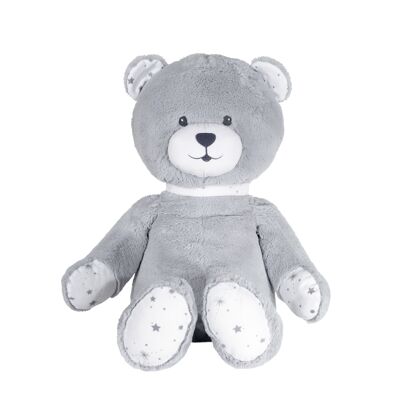 GRANDE PELUCHE N'OURS OURS - MARTIN ET SES COPAINS-BLANC ET GRIS