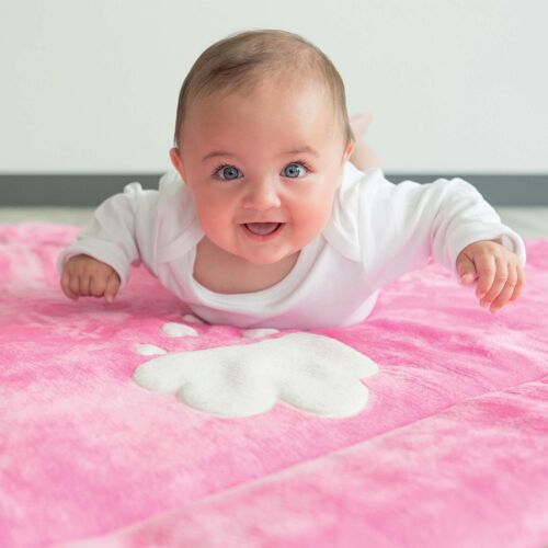 TAPIS DE PARC NUAGE-ROSE