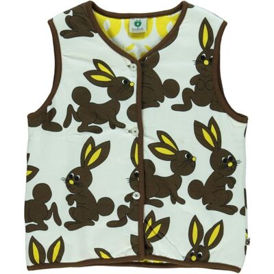 Reversible Padded Vest rabbit/apple - Mod1