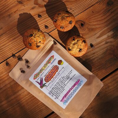 PRÉPARATION POUR MUFFINS AUX PÉPITES DE CHOCOLAT NOIR SANS GLUTEN ET SANS LACTOSE