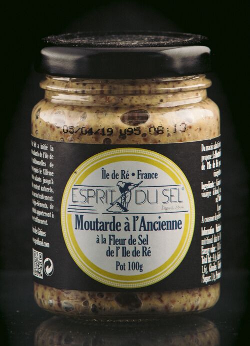 Moutarde ancienne BIO à la fleur de sel de l'Ile de Ré 100gr