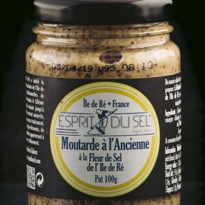 Moutarde ancienne BIO à la fleur de sel de l'Ile de Ré 100gr
