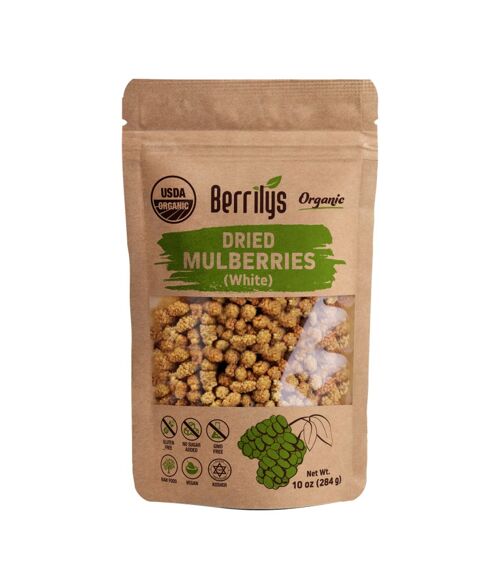 Organic Dried Mulberries White *Retail*