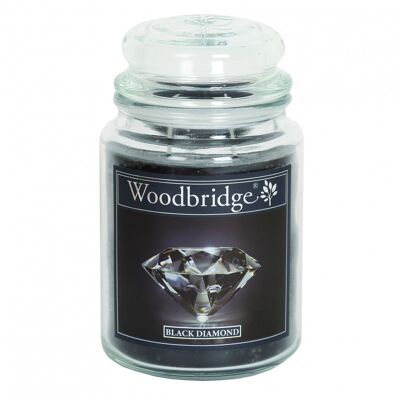 Bougie Parfumée Grande Jarre Black Diamond / Diamant noir WoodBridge