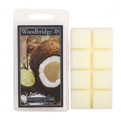 Bougie Parfumée Cire Coconut & lime / Coco-Citron WoodBridge