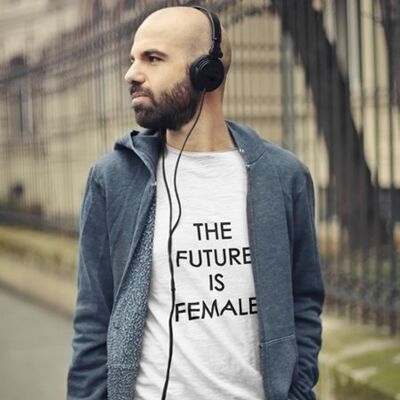 T-shirt droit FUTURE IS FEMALE Noir