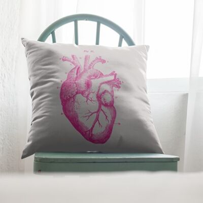 CUORE Fodera Cuscino 40x40 Fucsia