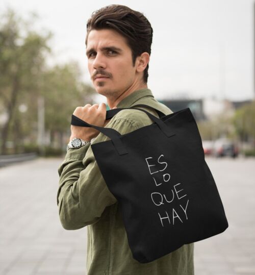 Totebag ES LO QUE HAY Negro