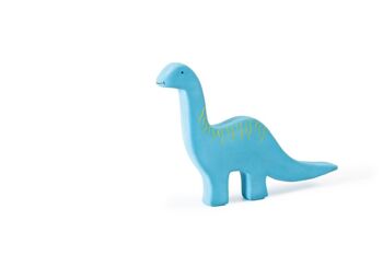 Tikiri: DINO BÉBÉ / ASSORTIMENT 10-14cm, en caoutchouc naturel, 5 modèles ass. (3x T-rex, 3x Triceratops, 2x Stégosaure, 2x Brachiosaure and 2x Parasaurolophus), en présentoir, 1+ 3