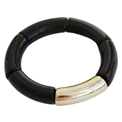 Bracciale penne oro nero