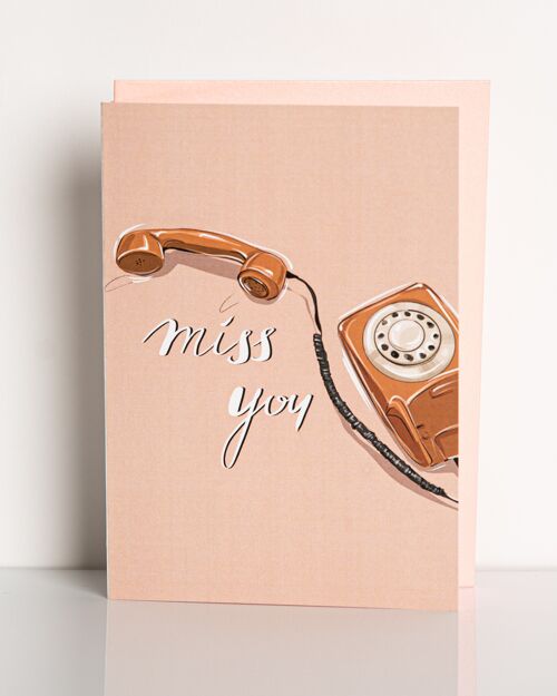 carte de vœux miss you