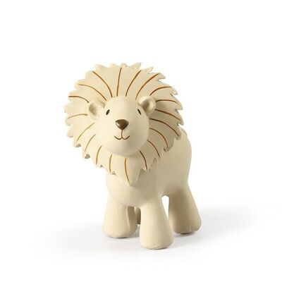 Tikiri: MY FIRST ANIMAL SAFARI / LION, in natural rubber, with bell, with card, 0+