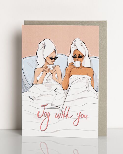 carte de vœux Joy with you