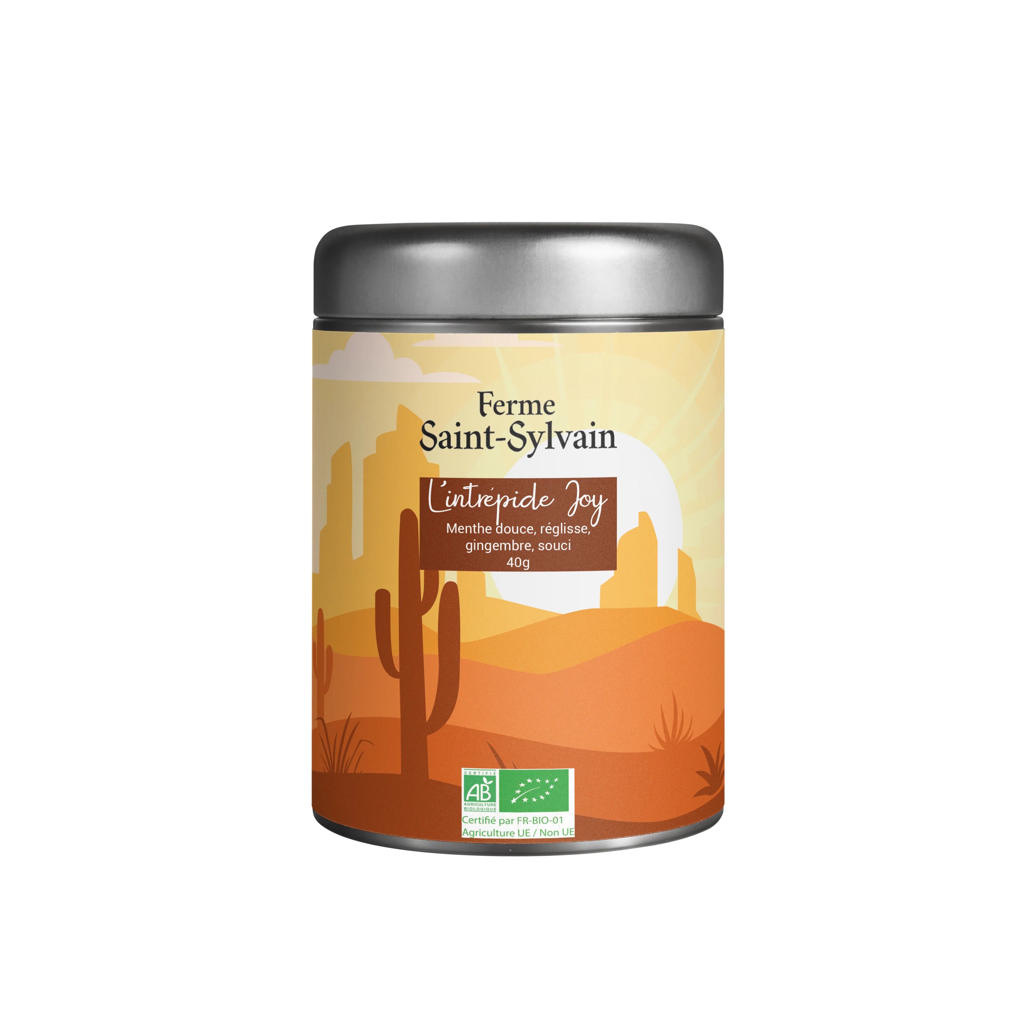 The Intrepid Joy 40g - Organic herbal tea with fresh and spicy aromas