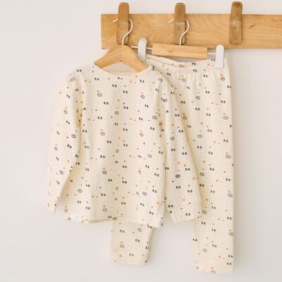Casitas organic cotton pajamas - Ecru color