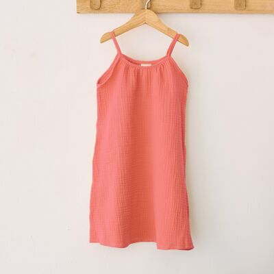 Vestido beachwear - Coral