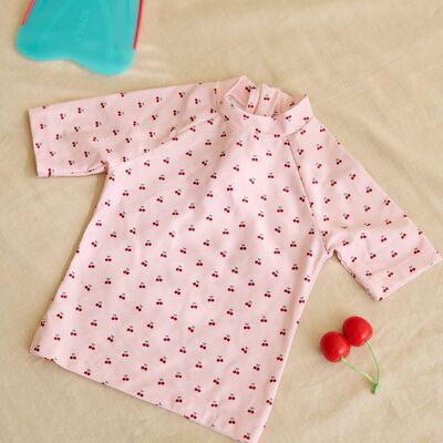 Cherry sun protection swimsuit t-shirt