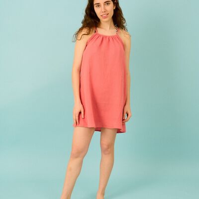 Vestido Mujer beachwear - Coral