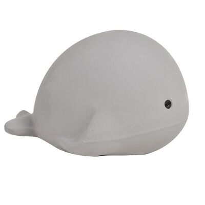 Tikiri: MY FIRST MARINE ANIMAL / WHALE 7cm, in natural rubber, with bell, with card, 0+
